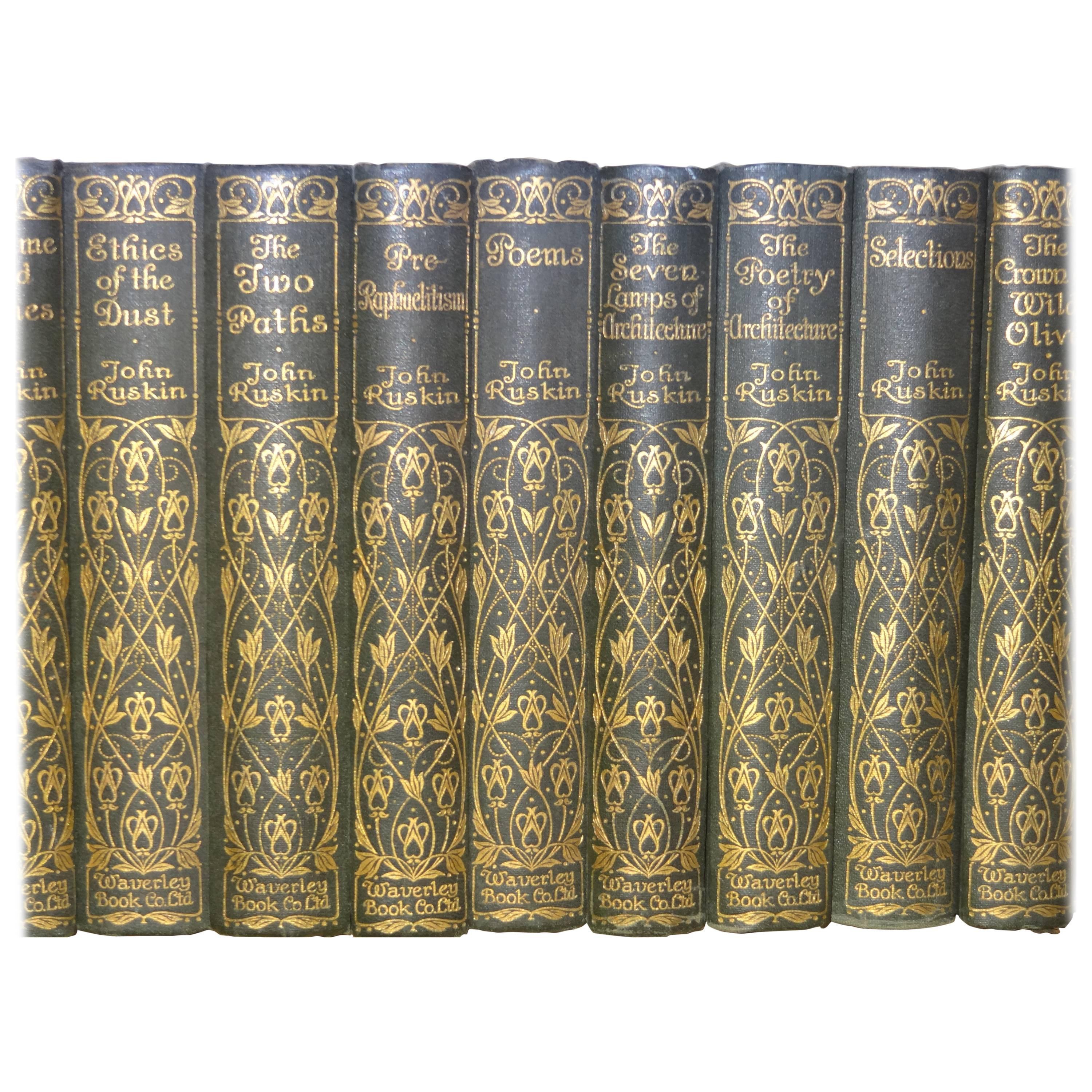 Works of John Ruskin in 20 Volumes For Sale
