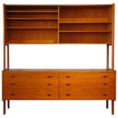 Hans Wegner for Ry Mobler Danish Teak Sideboard Cabinet