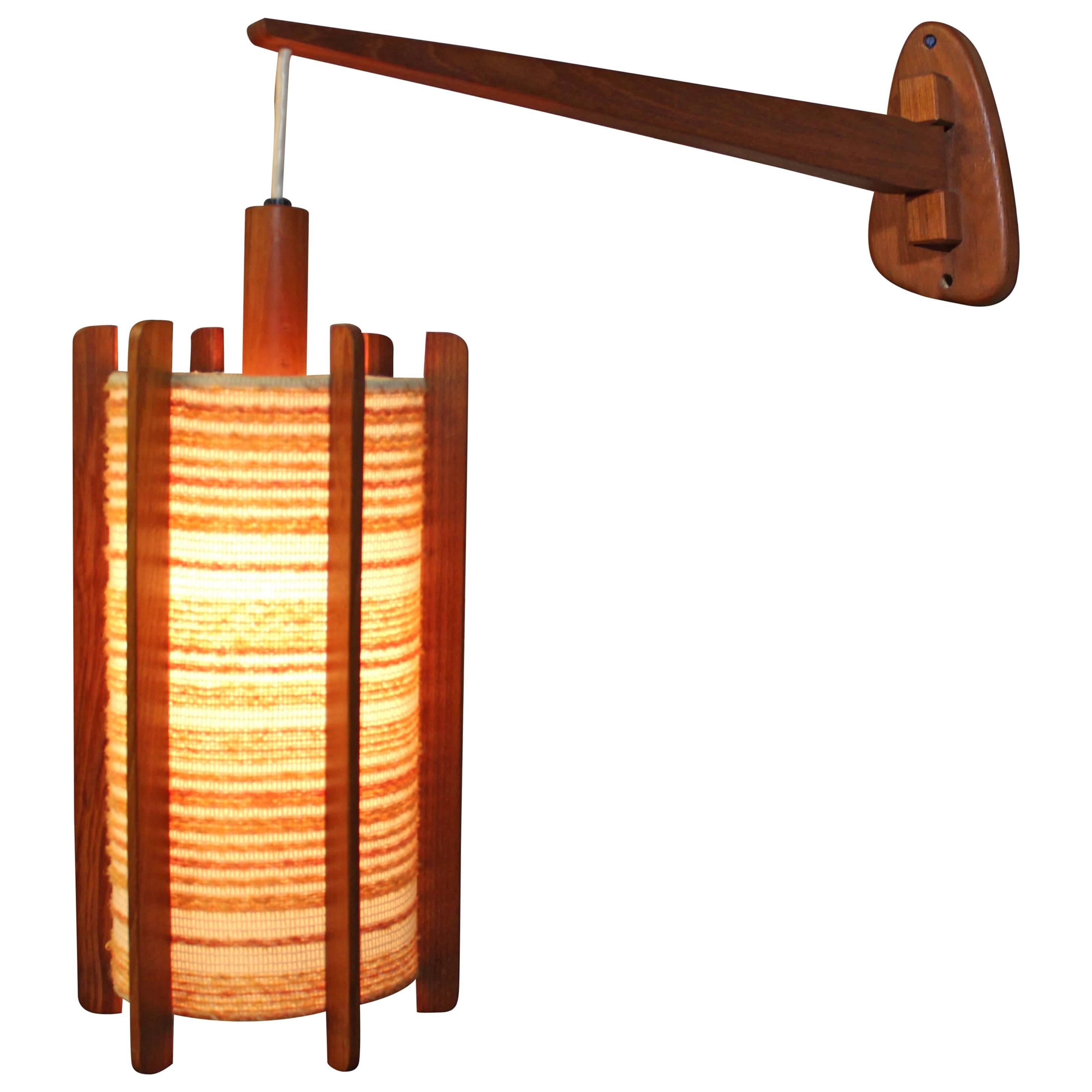 Adjustable Teak Wall Light, MidCentury Modern at 1stDibs