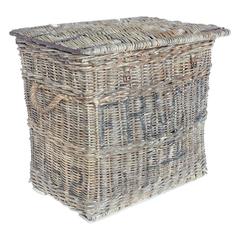 Large Antique Travel Wicker Basket/Trunk