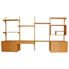 White Oak Cado Wall Unit by Poul Cadovius White Oak Cado Wall Unit by Poul Cadovius