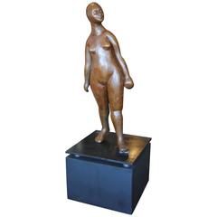 Berkowitz Modern Bronze Nude Sculpture