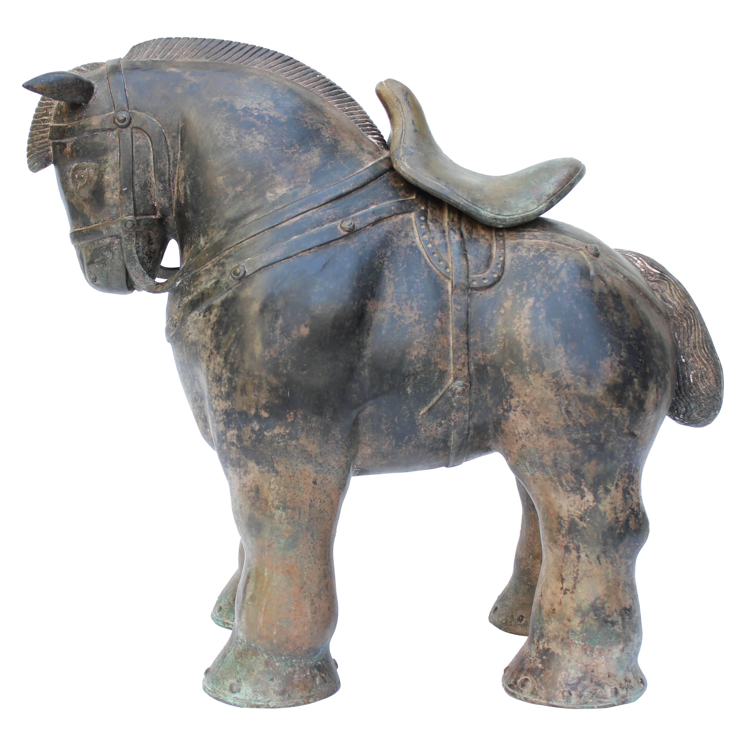 Bronze Horse Sculpture