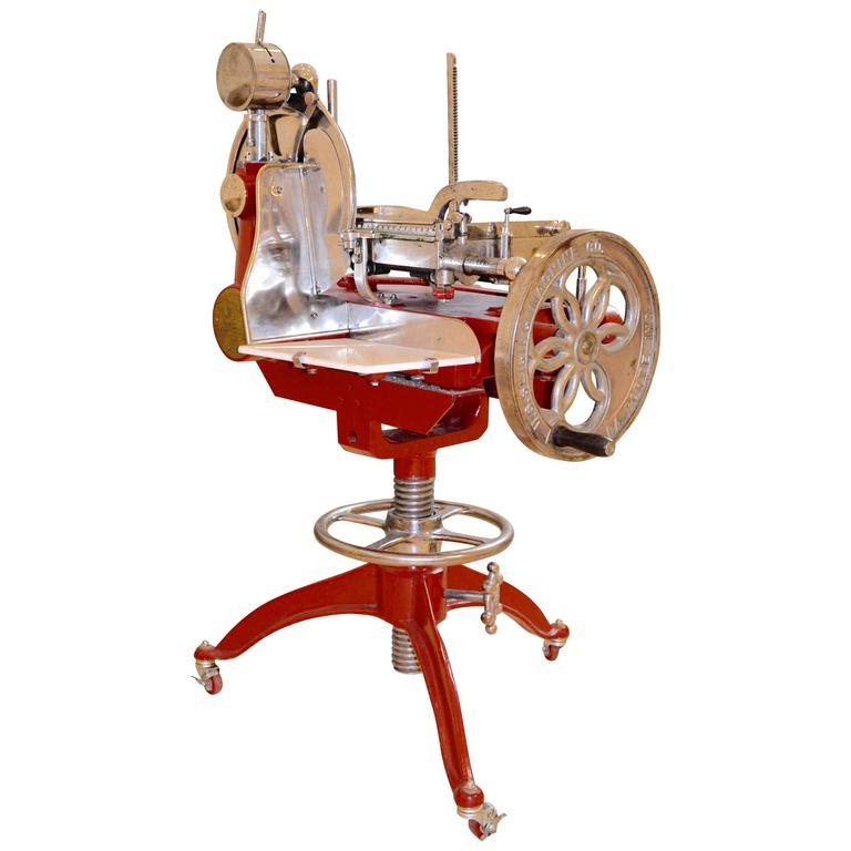 Antique Industrial Meat Slicer at 1stdibs