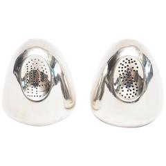 Pair of Modernist Antonio Pineda Sterling Silver Salt and Pepper Shakers