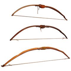 Set of Traditional English Long and Flat Bows, Daniel Oates, USA