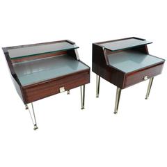 Bedside Tables in the Style of Ico Parisi Bedside Tables in the Style of Ico Parisi