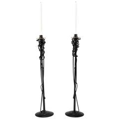 Albert Paley "Tall Candleholders" 6