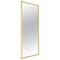 Elegant and Large Rectangular Austrian Brass Frame Mirror, 1950 4