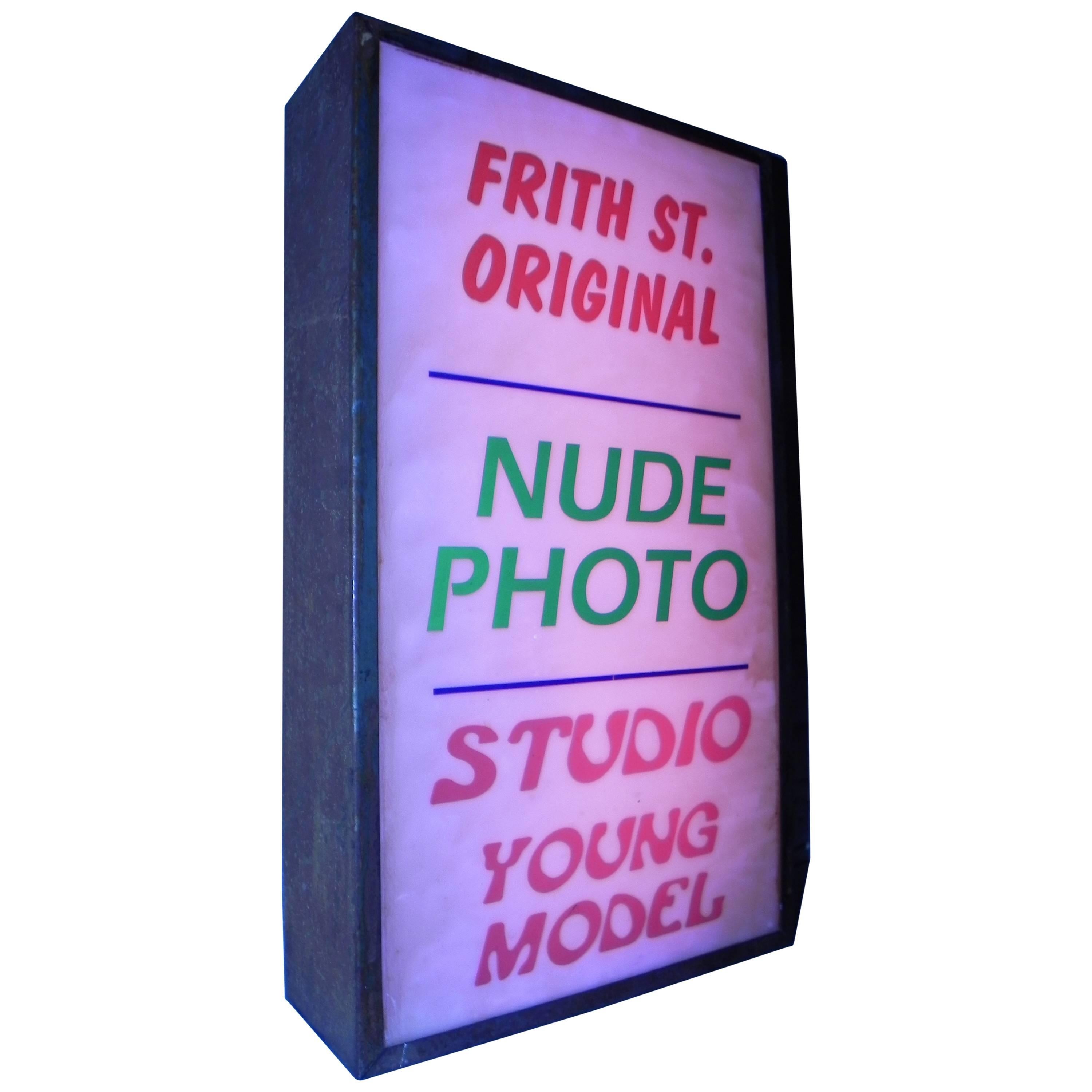 God's Own Junkyard, "Frith St. Original" Light Box For Sale