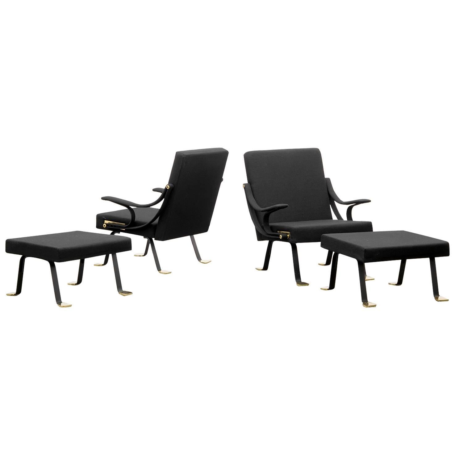 Ignazio Gardella 
Digamma
 Chairs and Ottomans For Sale