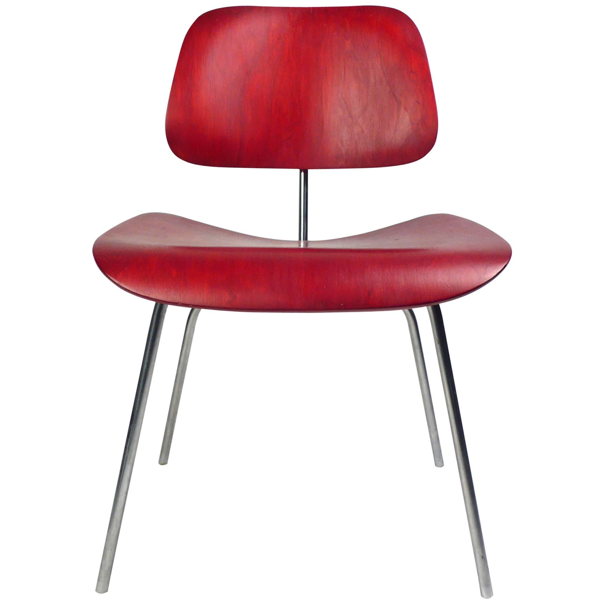 Production DCM by Charles Eames red 1950s For Sale