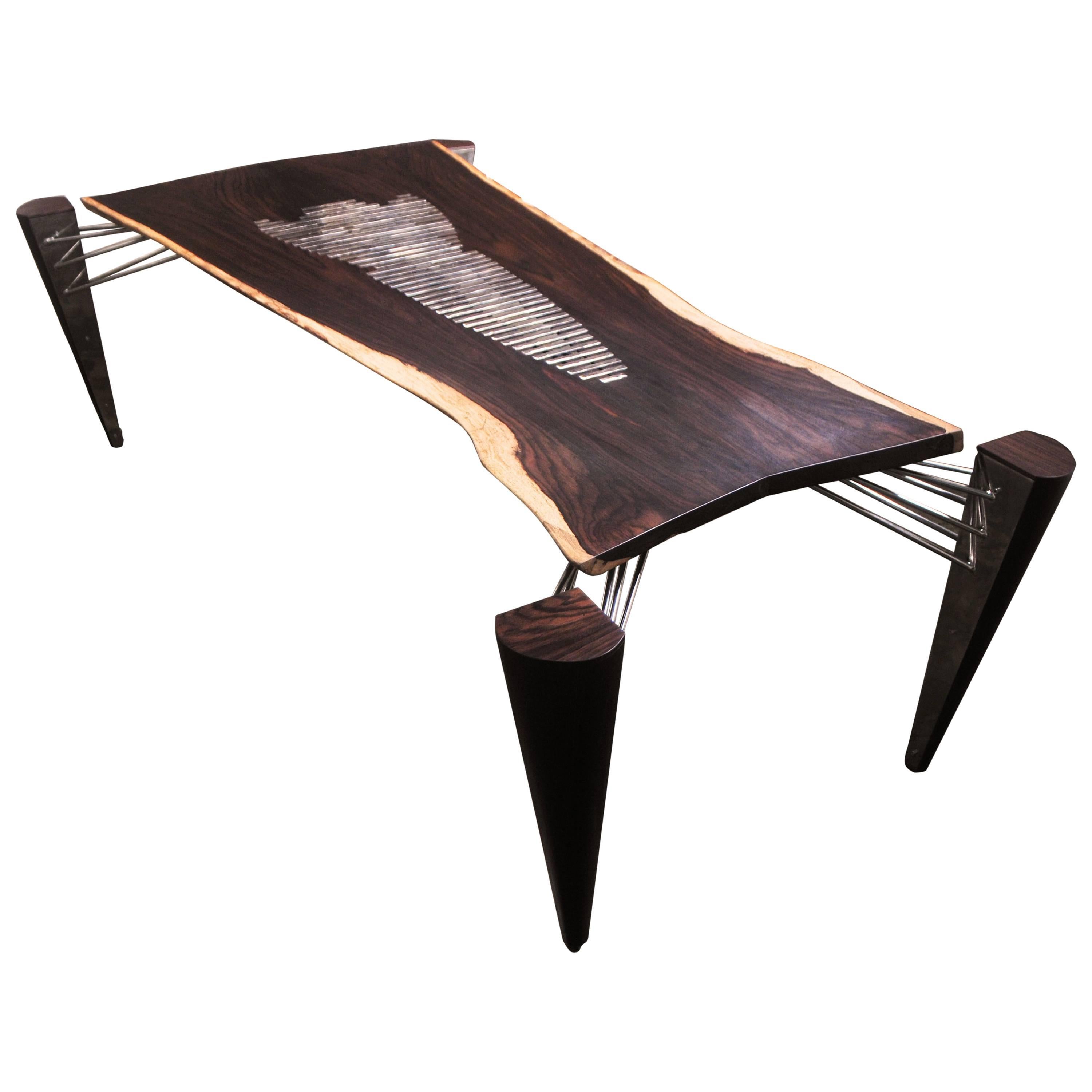 Rocket Table, Stamped: R  2015  Signed: Helgen Design