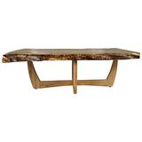 Modernist Figured Spalted Maple Coffee Table by Griff Logan