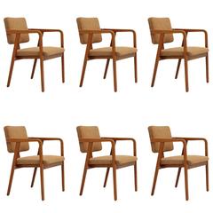Set of Six Early Armchairs by George Nelson
