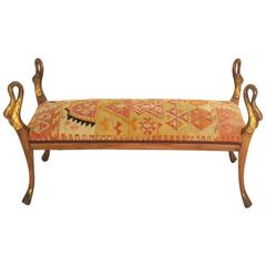 Antique Neoclassical Bench