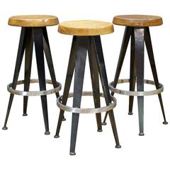 Mid-Century French Modernist Atomic Bar Stools