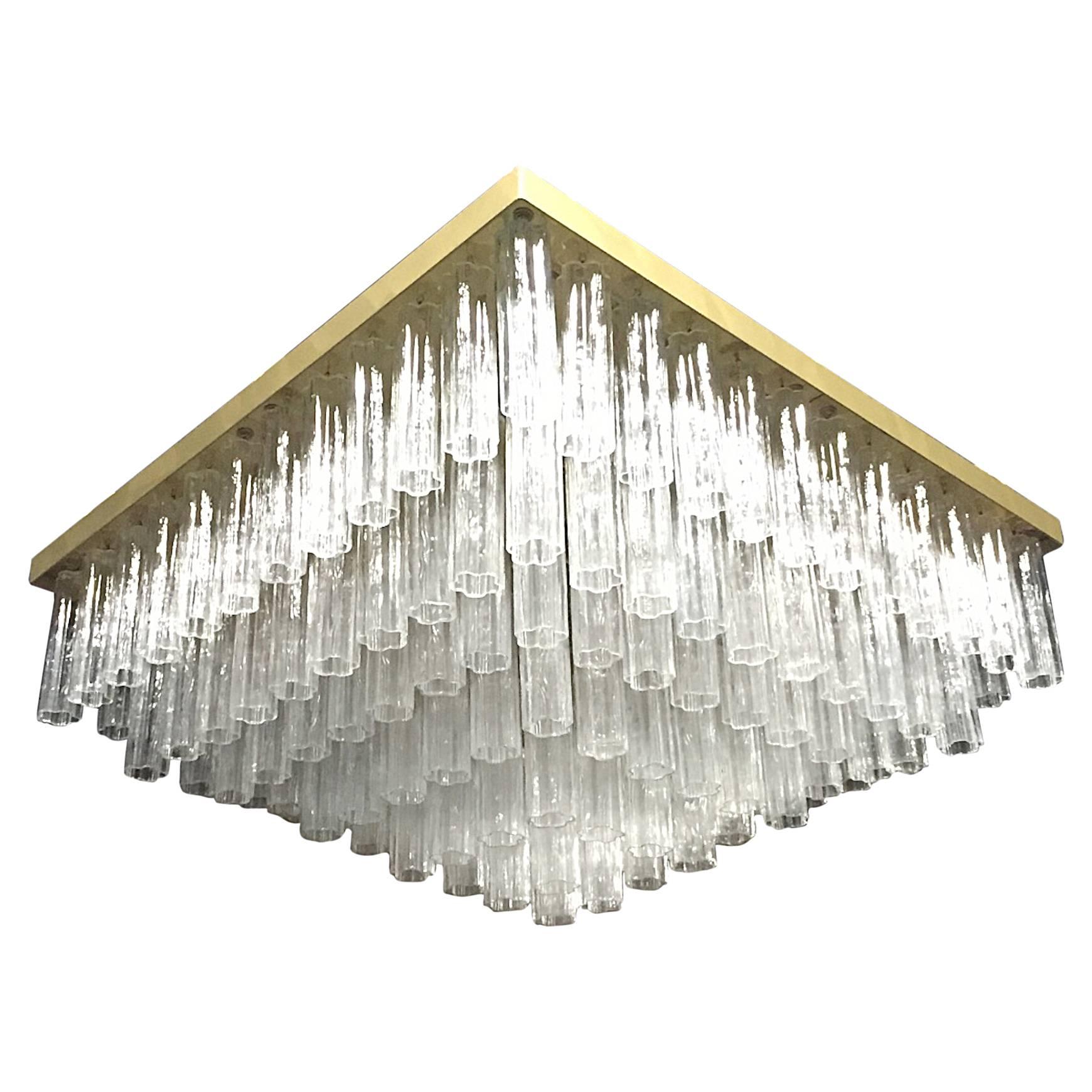 Grand Mid Century Modern Five-Tier Tronchi Chandelier