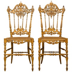 Antique Pope Leo XIII Chiavari Chairs