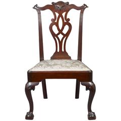 Antique Chippendale Carved Side Chair