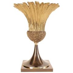 1970s Florentine Model Gilt Bronze Table Lamp by Chrystiane Charles