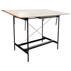 Vintage Industrial Architect's Drawing Table