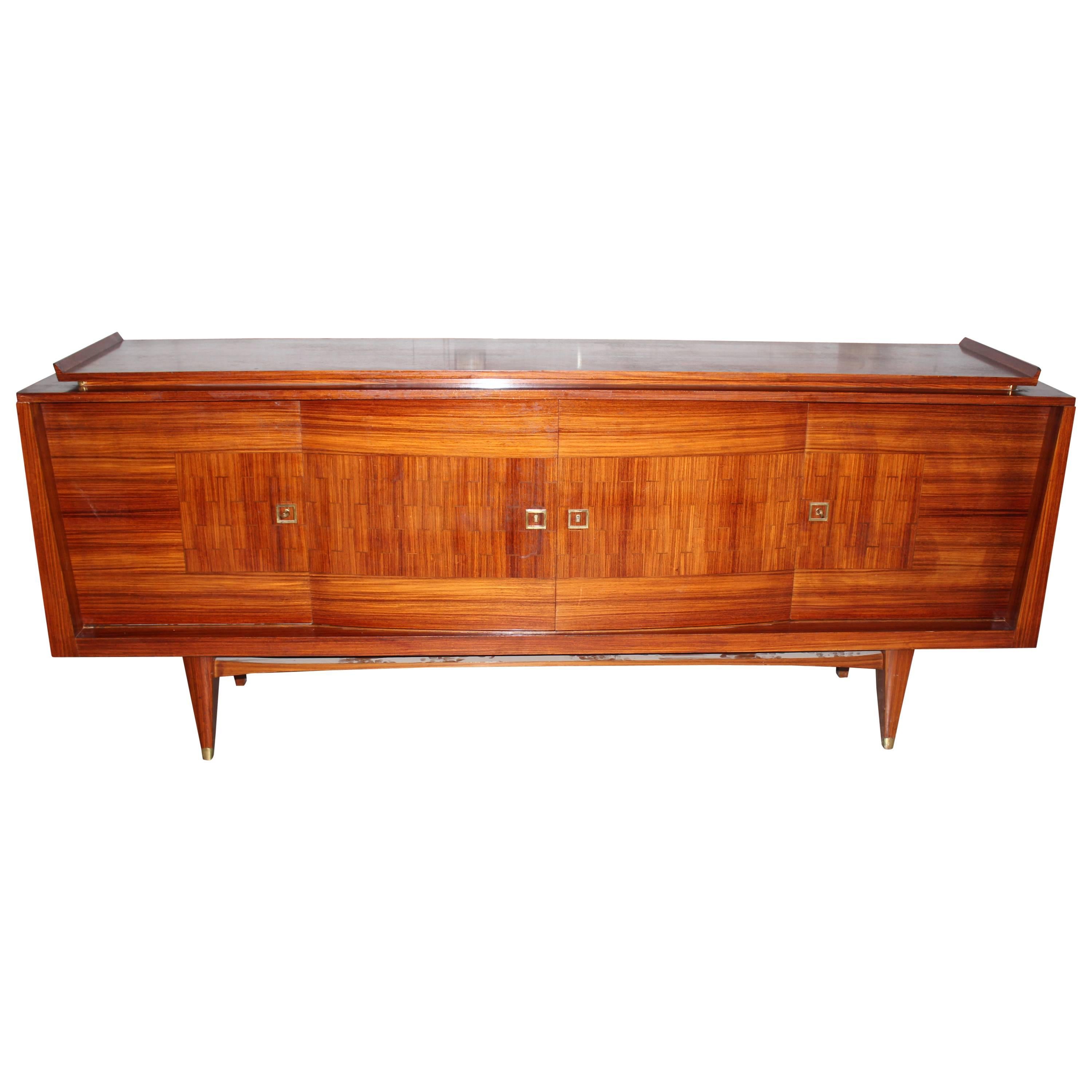 Large Art Deco Sideboard / Buffet Palisander, circa 1940s 