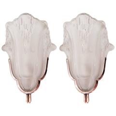 Pair of 1940s Sconces Signed by Ateliers Petitot 2