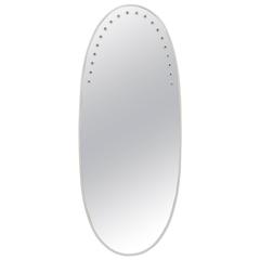 Vintage Huge Elliptical Wall Mirror by Gino Sarfatti for Arteluce, Italy, 1970s