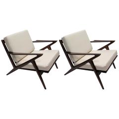 1950 Pair of Poul Jensen for Selig Z-Chairs