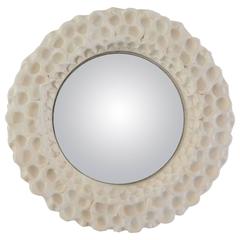 Ceramic Convex Mirror by Atelier Buffile, France, circa 1980 10