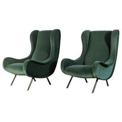 Marco Zanuso "Senior" Pair of Armchairs