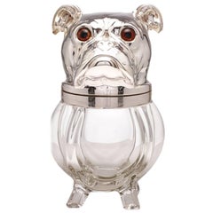 Large Novelty Ice Bucket in the Form of a Dog, French, circa 1920-1925