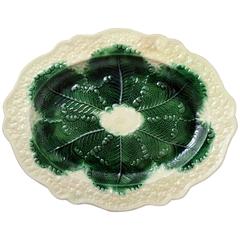 William Greatbach Pottery Staffordshire "Cauliflower Ware" oval dish English cir