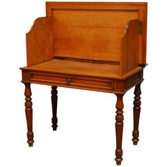 19th Century English Desk with Folding Privacy Walls