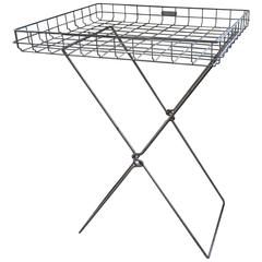 Display Tray of Steel Wire on Collapsible Legs 