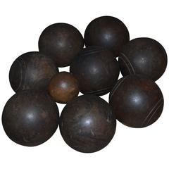 Collection of Wooden Balls, Boccie and Others