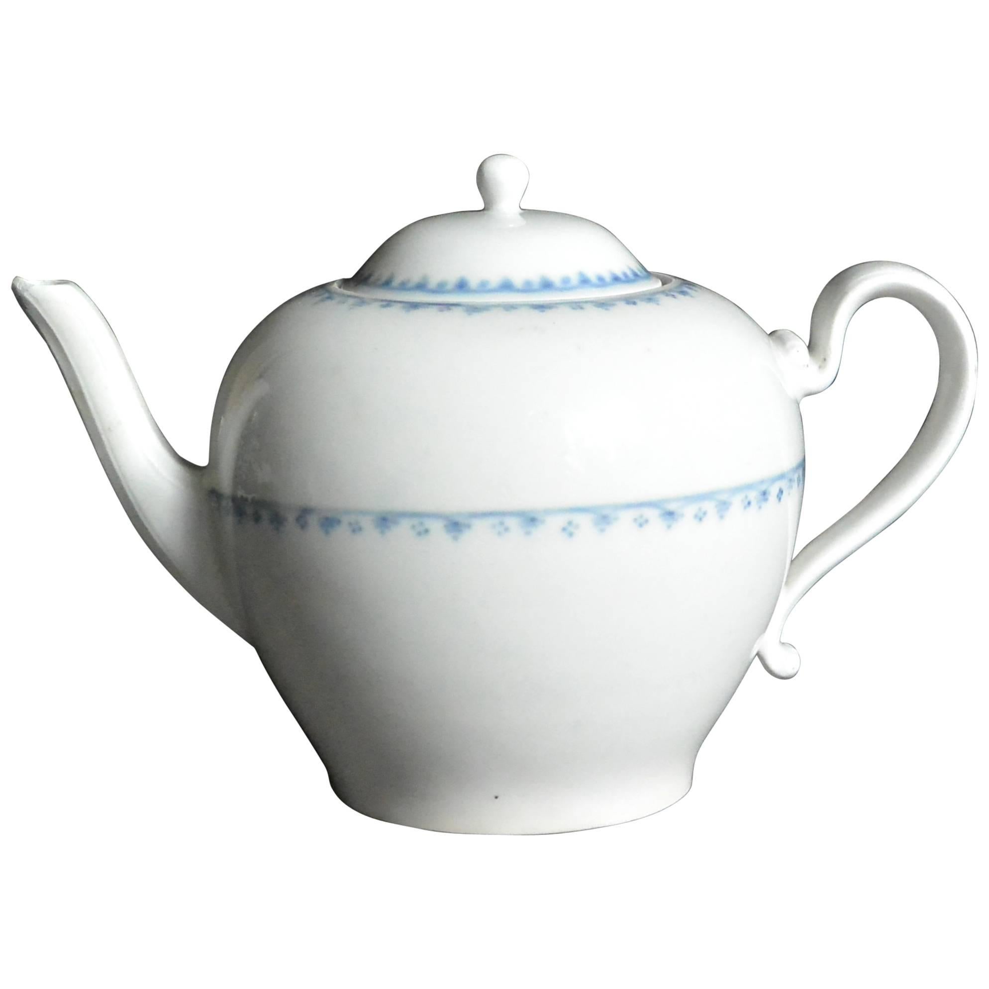 Blue and White Vienna Porcelain Teapot