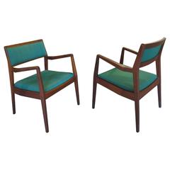 Retro Pair of Jens Risom "Playboy" Armchairs