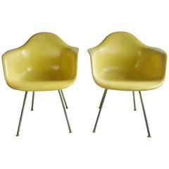 Pair of Charles and Ray Eames "Translucent" Arm Shell Chairs