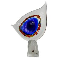 Vintage Large Contemporary Modern Abstract Murano Glass Sculpture