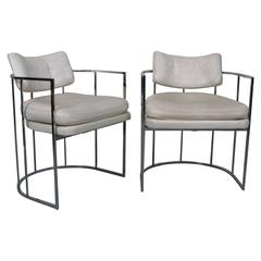 Pair of 1970s Milo Baughman Armchairs