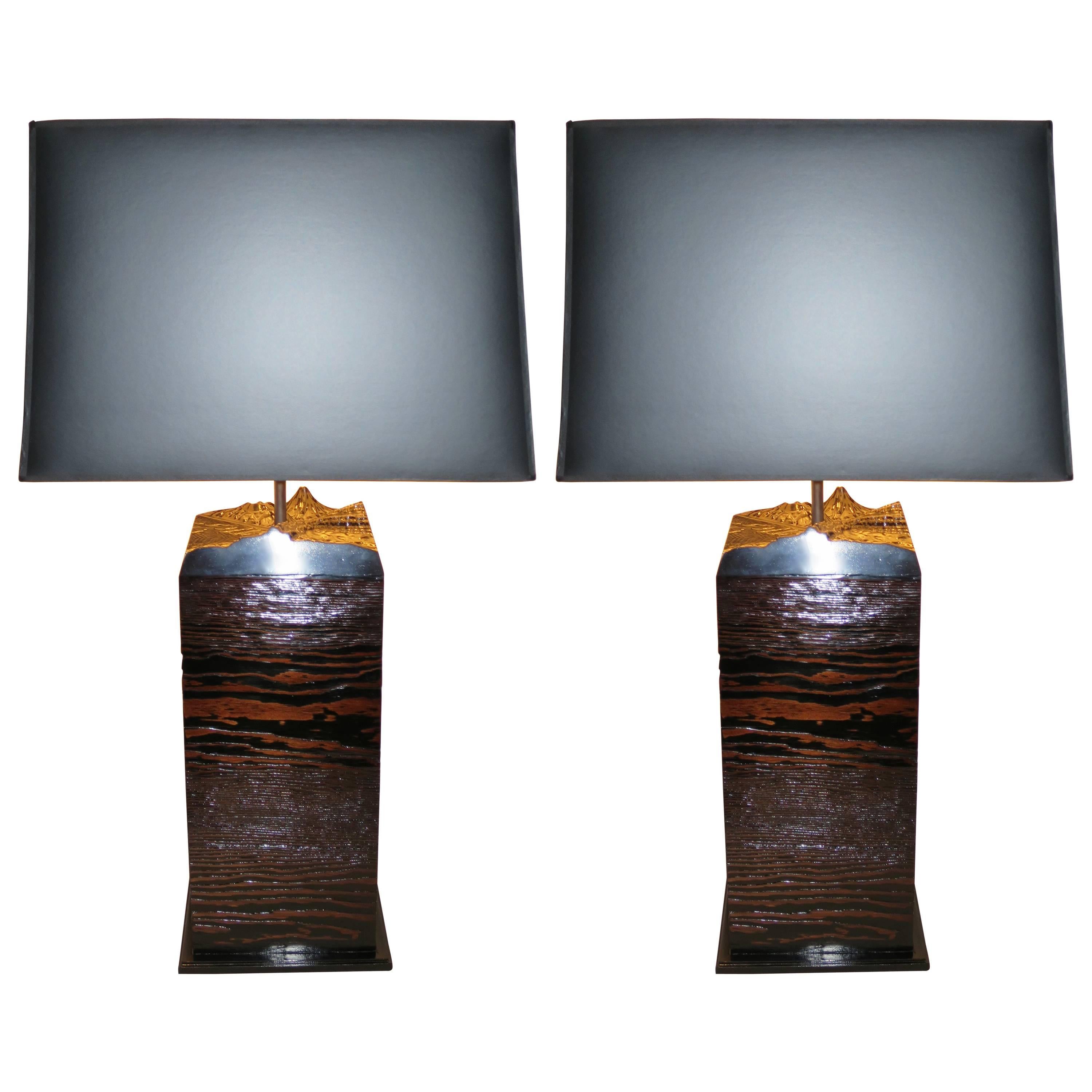 Pair of "Neuland Designs" Table Lamps For Sale