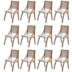 Set of 12 Dining Chairs by Gregotti, Meneghetti & Stoppino