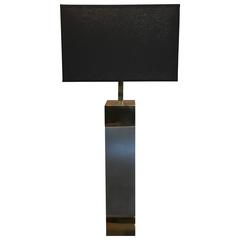 Mid-Century Modern Mixed Metal Table Lamp by Laurel