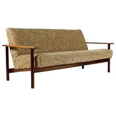 Danish Midcentury Rosewood Three-Seat Sofa, Denmark, 1950s-1960s