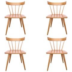 Four Paul McCobb Spindle Back Dining Chairs