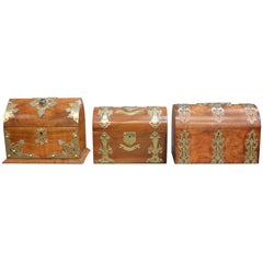 Antique Set of Three Letter Boxes