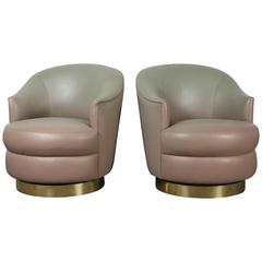 Fabulous Pair of Swivel Chairs by Steve Chase