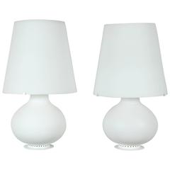 Iconic Pair of Large Fontana Arte Lamps